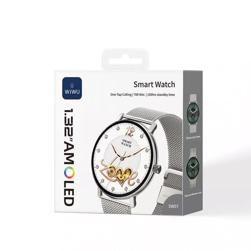 Wiwu SW07 Smart watch — Silver — фото 3