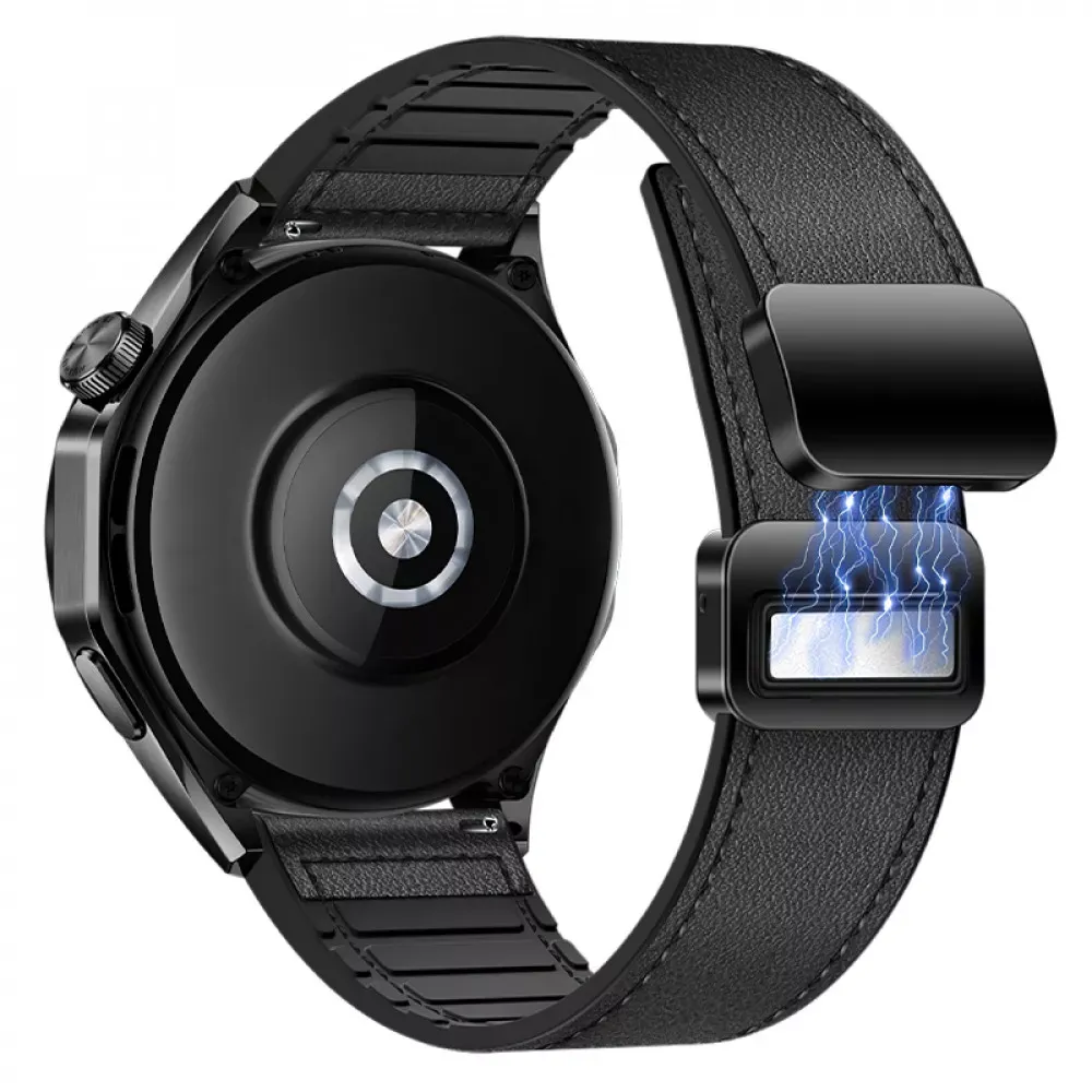 Шкiряний iРемінець WH18  Універсальний 22 mm — Black — Hoco