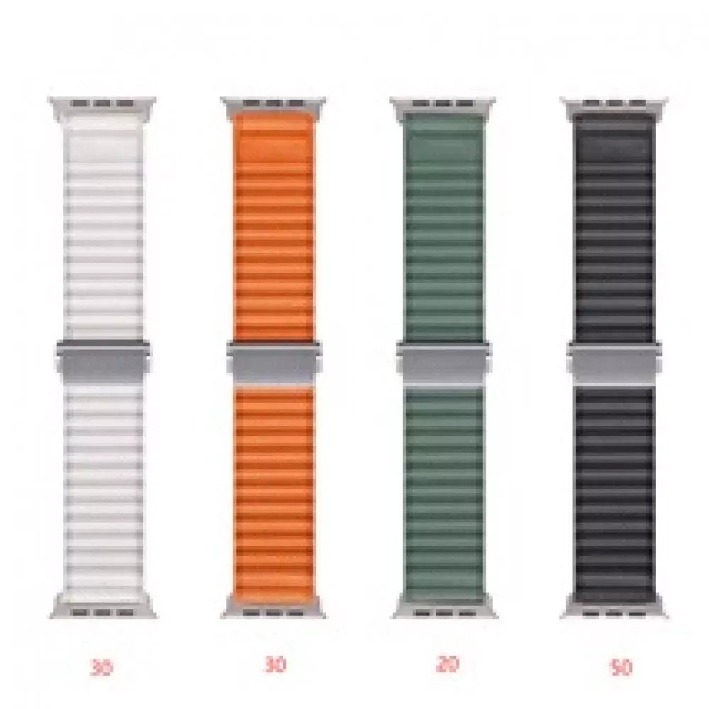 Ремінець Alpine Metal Lock Apple Watch 42 mm 44 mm 45 mm 49 mm — Green — Различные Apple Watch Series 3 42 mm, Apple Watch Series 4 44 mm, Apple Watch Series 7 45 mm, Apple Watch Series 8 49 mm