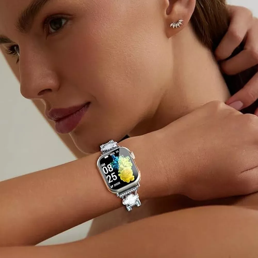 Ремінець Leaf clover Apple Watch 38 mm 40 mm 41 mm — Silver&Black — фото 4