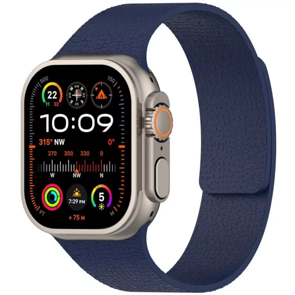 Ремінець Magic Silicon Apple Watch 38 mm 40 mm 41 mm — Midnight Blue — Различные Apple Watch Series 2 38 mm, Apple Watch Series 4 40 mm, Apple Watch Series 7 41 mm