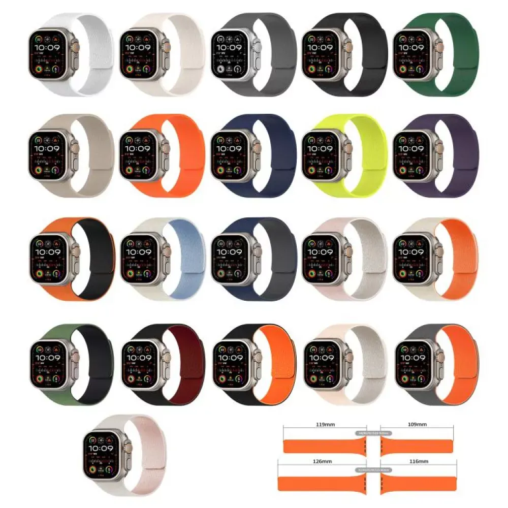 Ремінець Magic Silicon — Apple Watch 42 mm | 44 mm | 45 mm | 49 mm — Midnight Blue — Различные Apple Watch Series 3 42 mm, Apple Watch Series 4 44 mm, Apple Watch Series 7 45 mm, Apple Watch Series 8 49 mm
