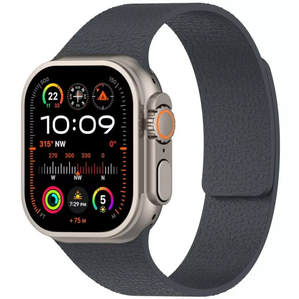 Ремінець Magic Silicon — Apple Watch 42 mm | 44 mm | 45 mm | 49 mm — Midnight Blue — фото 18