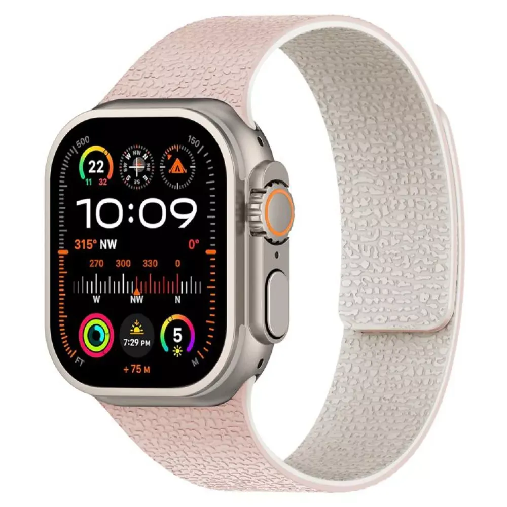 Ремінець Magic Silicon — Apple Watch 42 mm | 44 mm | 45 mm | 49 mm — Oxford Pink&Starlight — Различные Apple Watch Series 3 42 mm, Apple Watch Series 4 44 mm, Apple Watch Series 7 45 mm, Apple Watch Series 8 49 mm