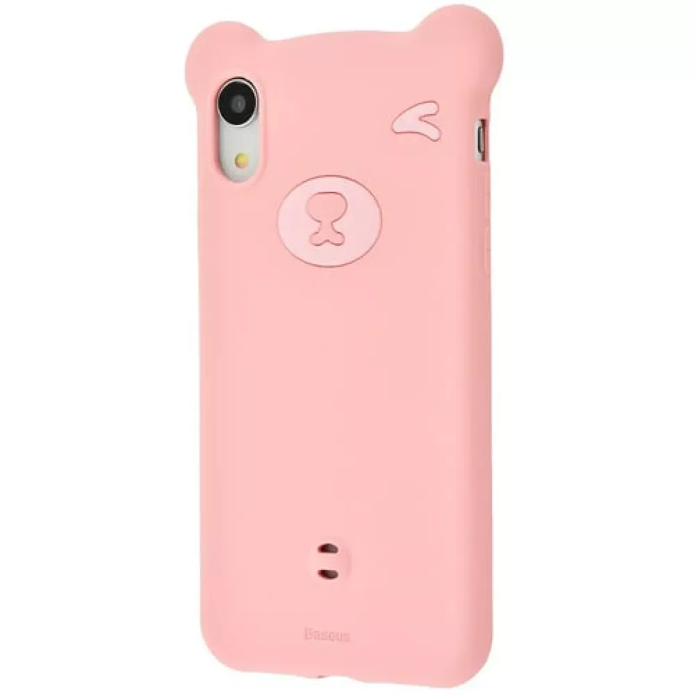Baseus (WIAPIPH61-BE) Bear Silicone Case For iPhone Xr — Pink — Baseus Apple iPhone Xr
