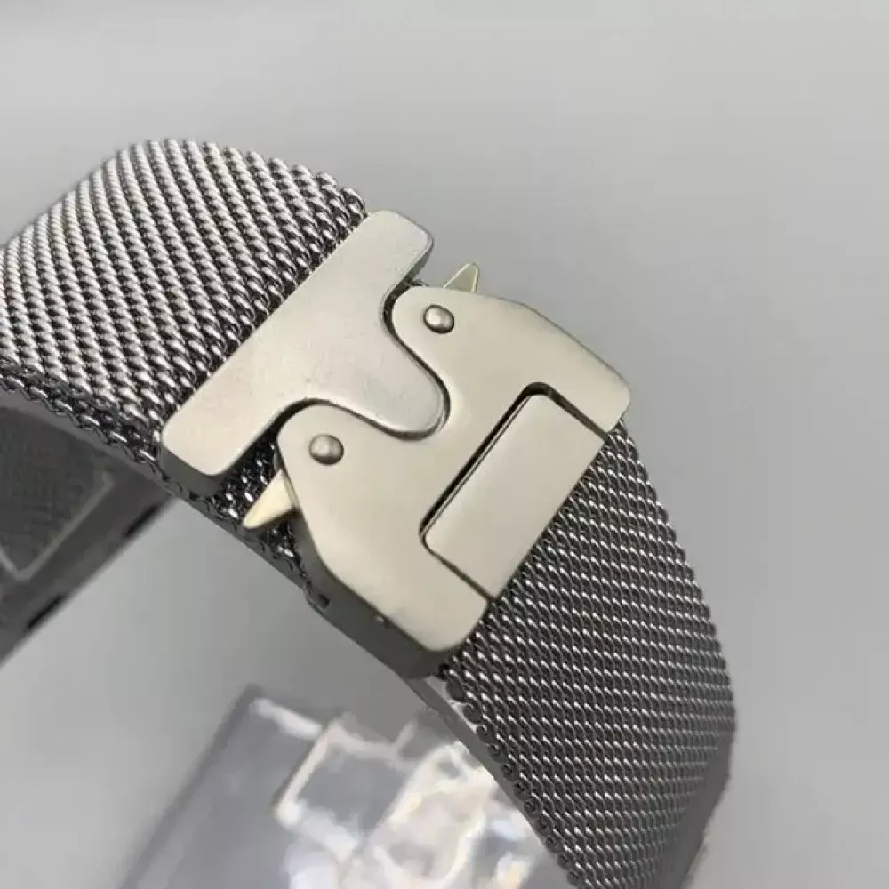 Ремінець Milanese Loop S10 Lock — Apple Watch 42 | 44 | 45 | 49 mm Black — фото 5
