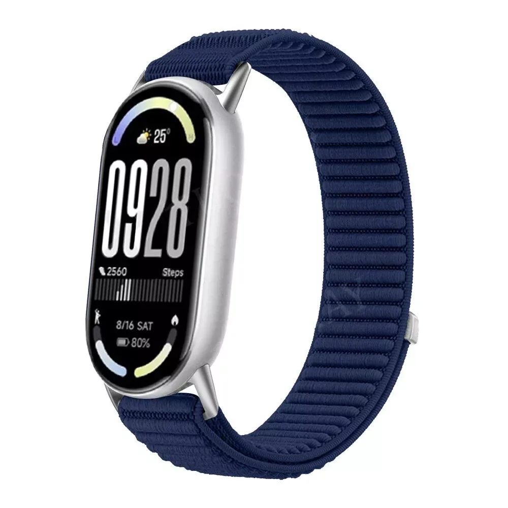 Ремінець Nylon Loop Xiaomi Mi Band 8 ; 9 ; 10 — Azure Blue — Различные Xiaomi Mi Band 8, Xiaomi Mi Band 9, Xiaomi Mi Band 10