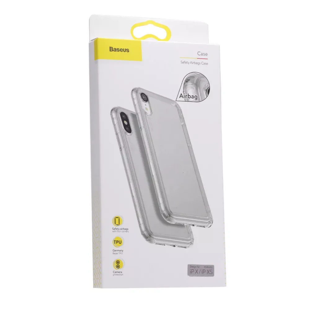 Baseus Safety Airbags Case iPhone XS Max — Transparent Black - фото 3