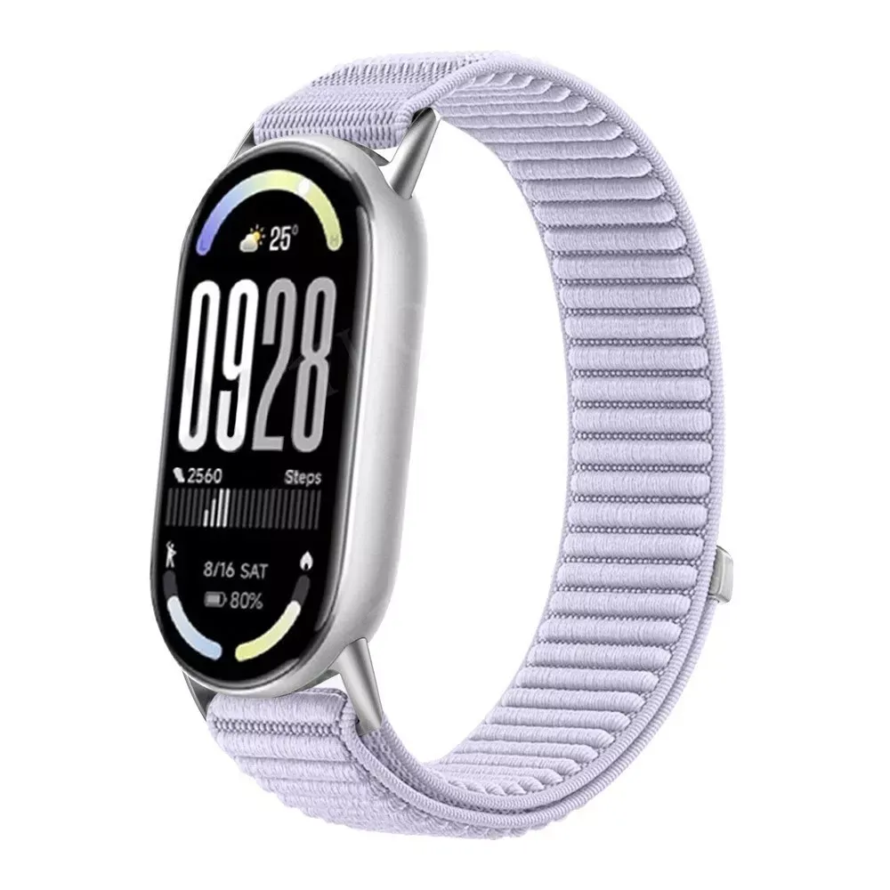 Ремінець Nylon Loop Xiaomi Mi Band 8 ; 9 ; 10 — Lavander — Различные Xiaomi Mi Band 8, Xiaomi Mi Band 9, Xiaomi Mi Band 10