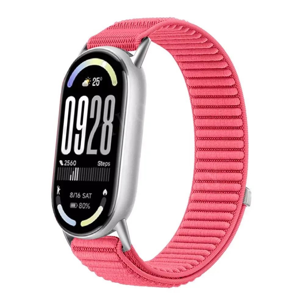 Ремінець Nylon Loop Xiaomi Mi Band 8 ; 9 ; 10 — Light Pink — Различные Xiaomi Mi Band 8, Xiaomi Mi Band 9, Xiaomi Mi Band 10