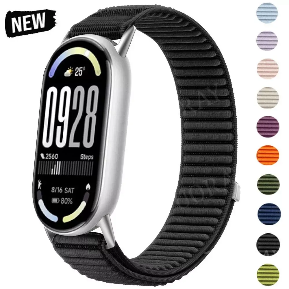 Ремінець Nylon Loop Xiaomi Mi Band 8 / 9 / 10 — Orange — фото 3