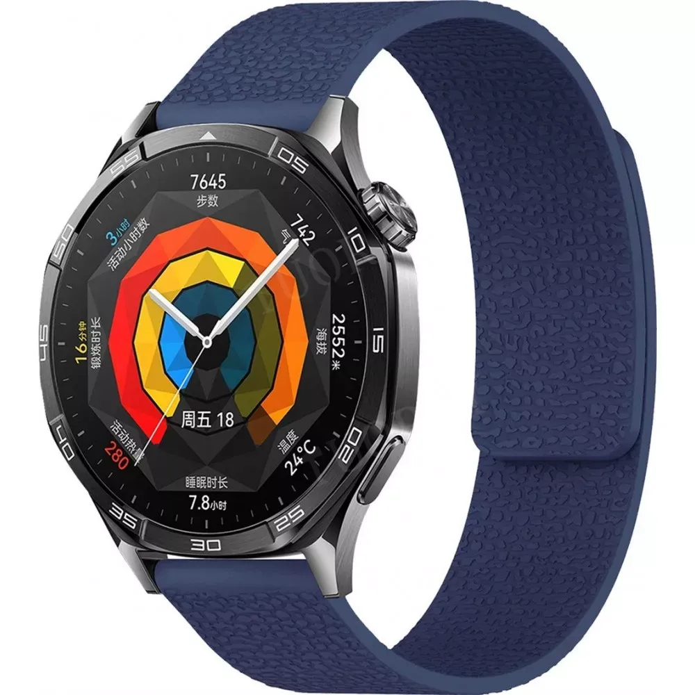 Ремінець Pebbled Magnetic Strap Універсальний 20 mm — Midnight Blue — Различные