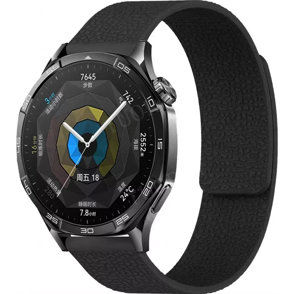 Ремінець Pebbled Magnetic Strap — Універсальний 22 mm — Black — Различные