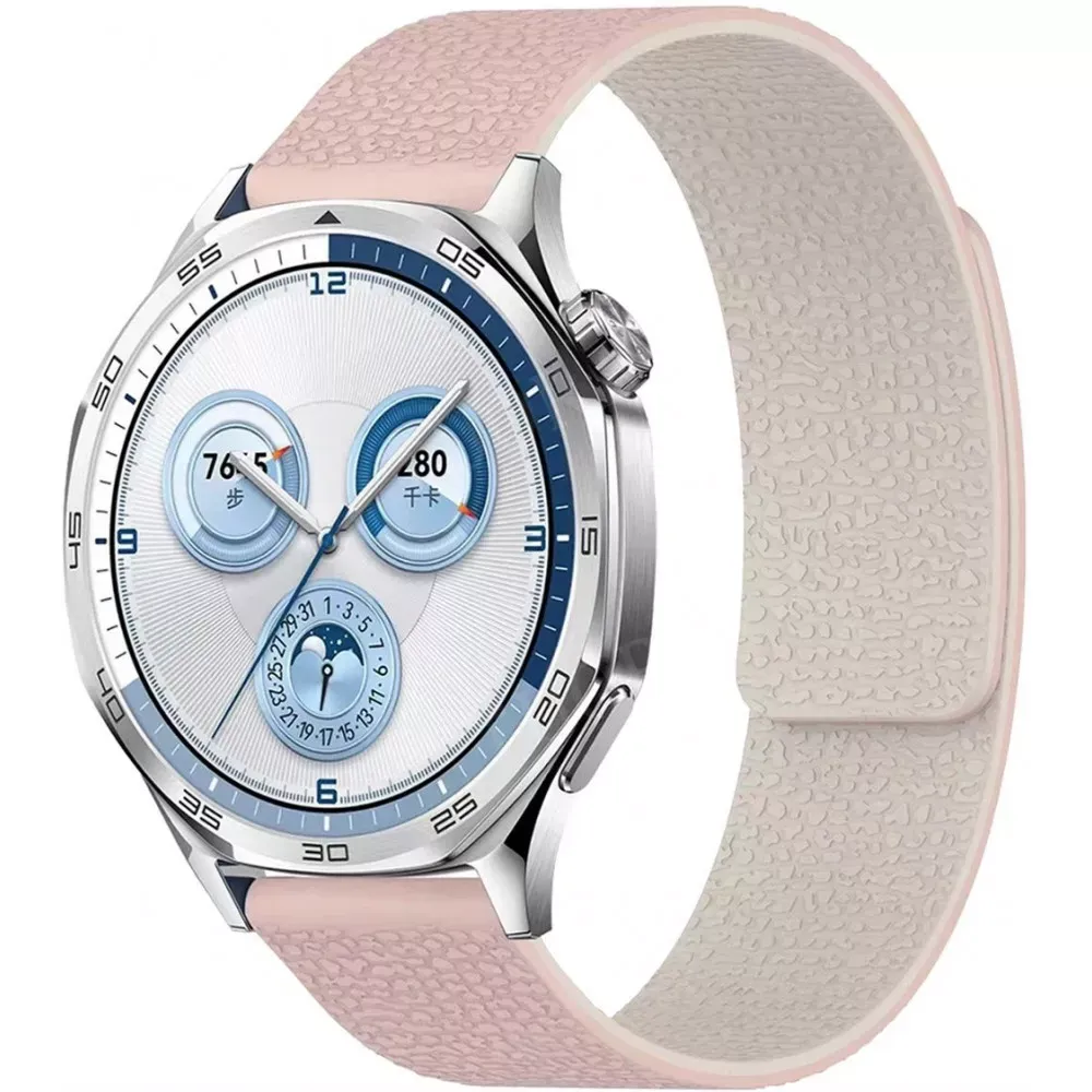 Ремінець Pebbled Magnetic Strap — Універсальний 22 mm — Oxford Pink&Starlight — Различные
