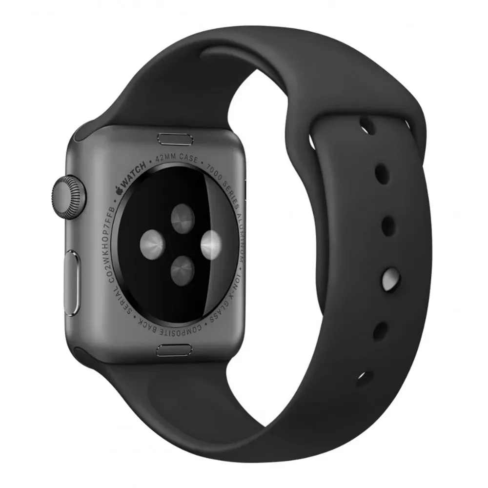 Ремінець Sport Band Apple Watch 42 mm 44 mm 45 mm 49 mm — Dark Grey — фото 5