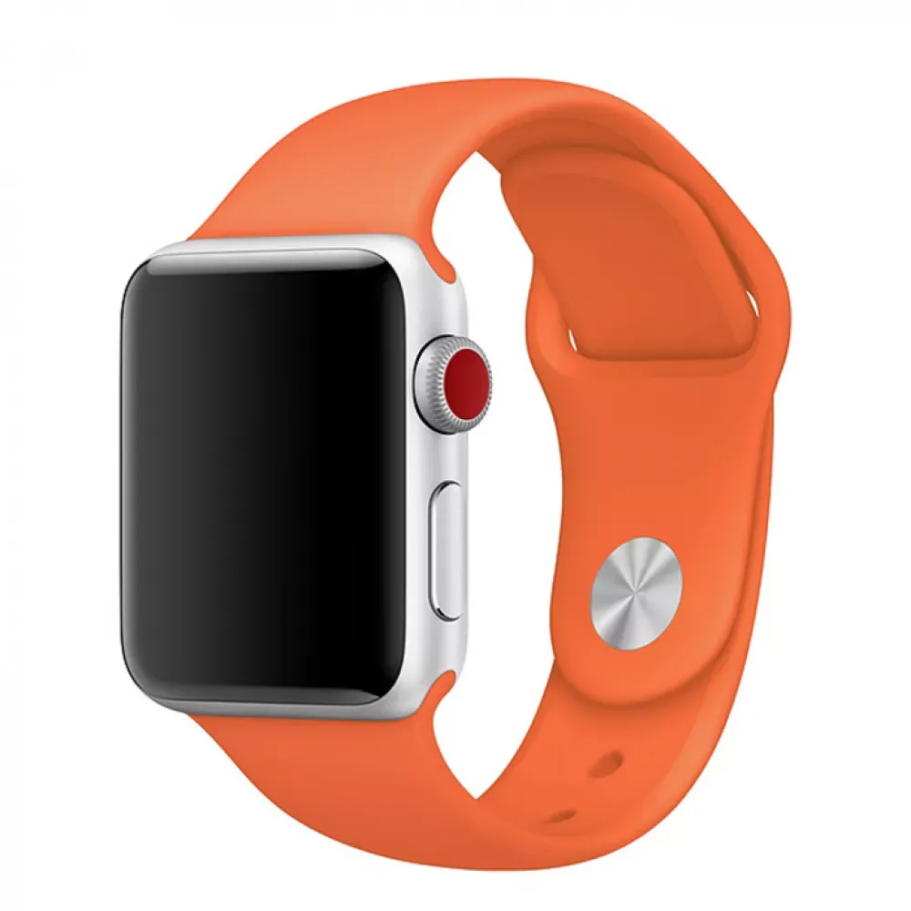 Ремінець Sport Band Apple Watch 42 mm 44 mm 45 mm 49 mm — Orange (13) — Различные Apple Watch Series 3 42 mm, Apple Watch Series 4 44 mm, Apple Watch Series 7 45 mm, Apple Watch Series 8 49 mm