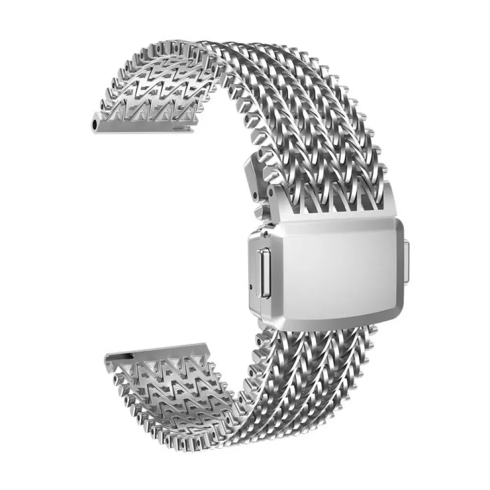 Ремінець W Metal Apple Watch 42 mm 44 mm 45 mm 49 mm Silver — фото 3