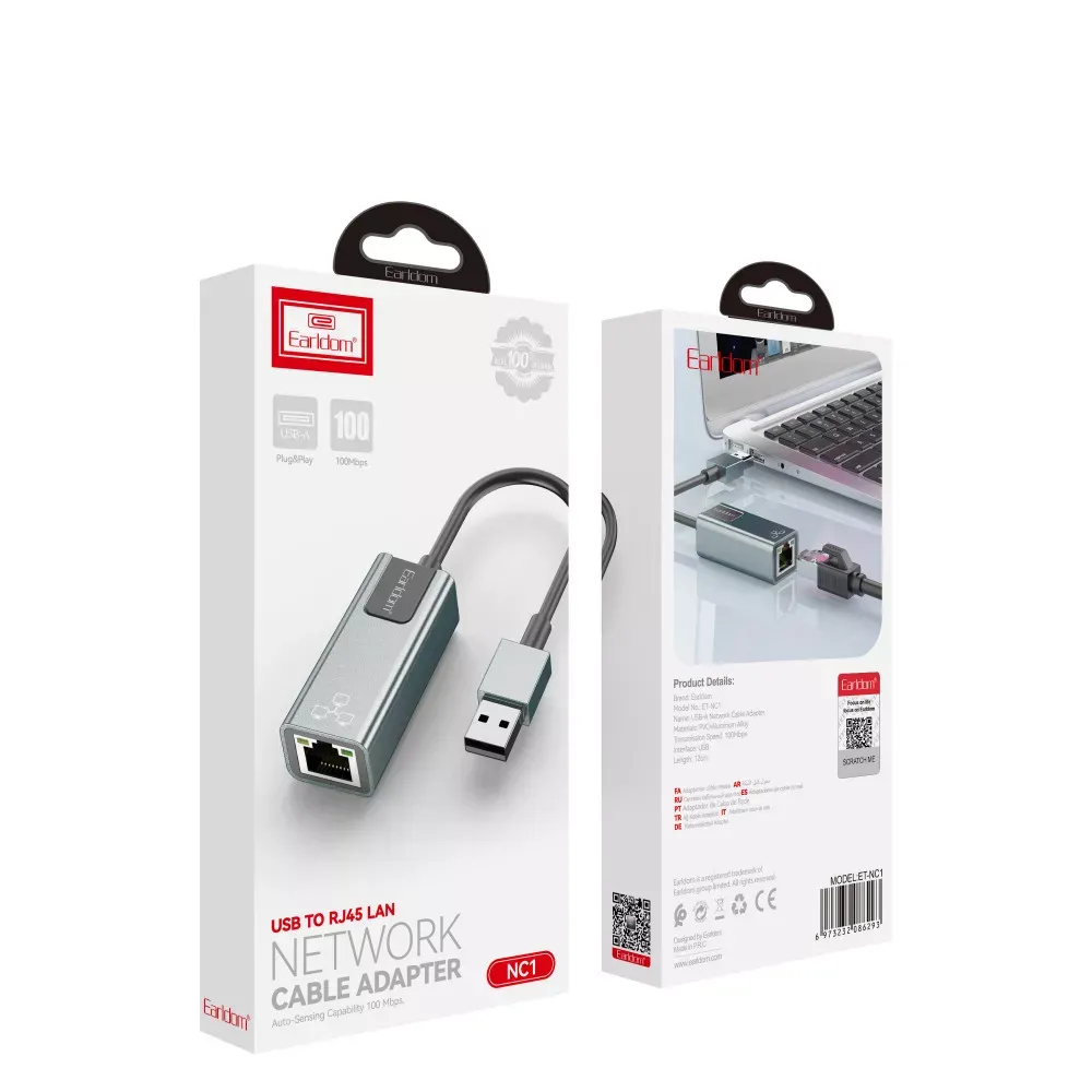 USB Ethernet Adapter 100 gigabit — Earldom ET-NC1 — фото 4