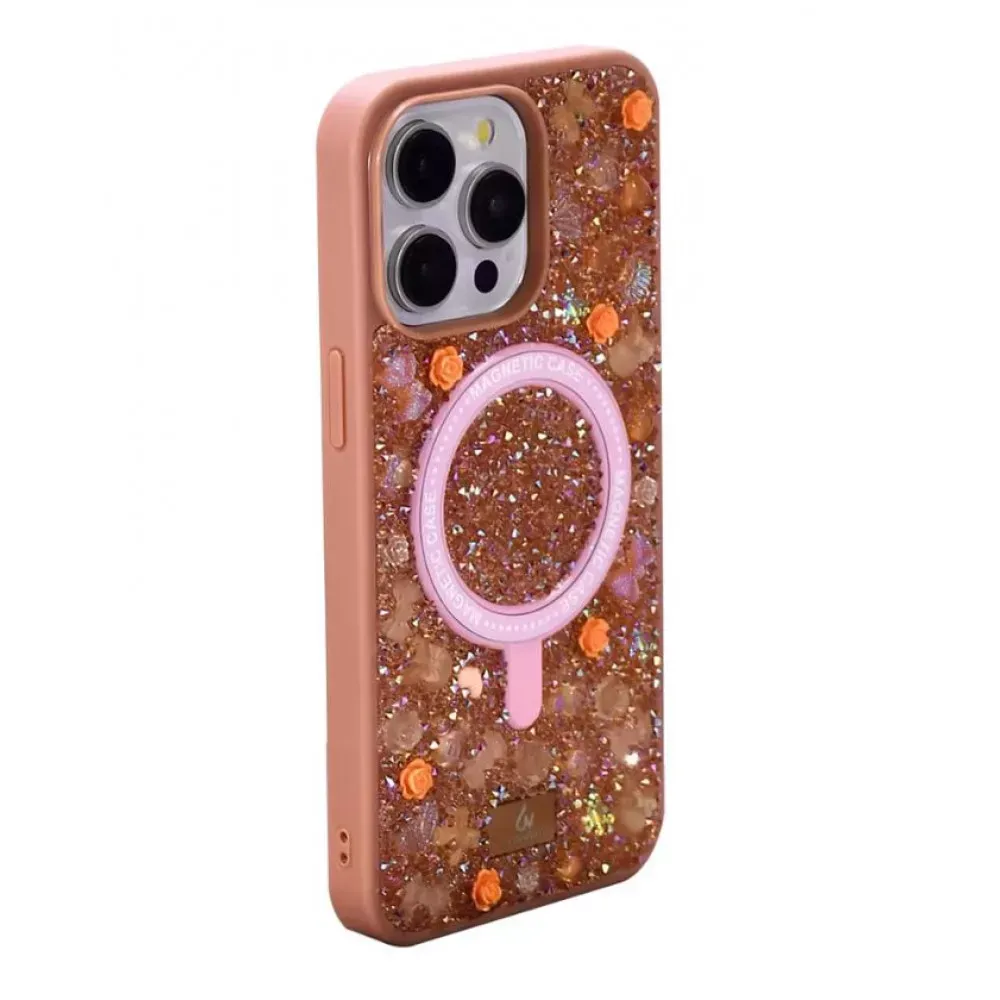 Bling World Bobi Case With MagSafe — iPhone 16 Pro  — Champagne — Apple Apple iPhone 16 Pro