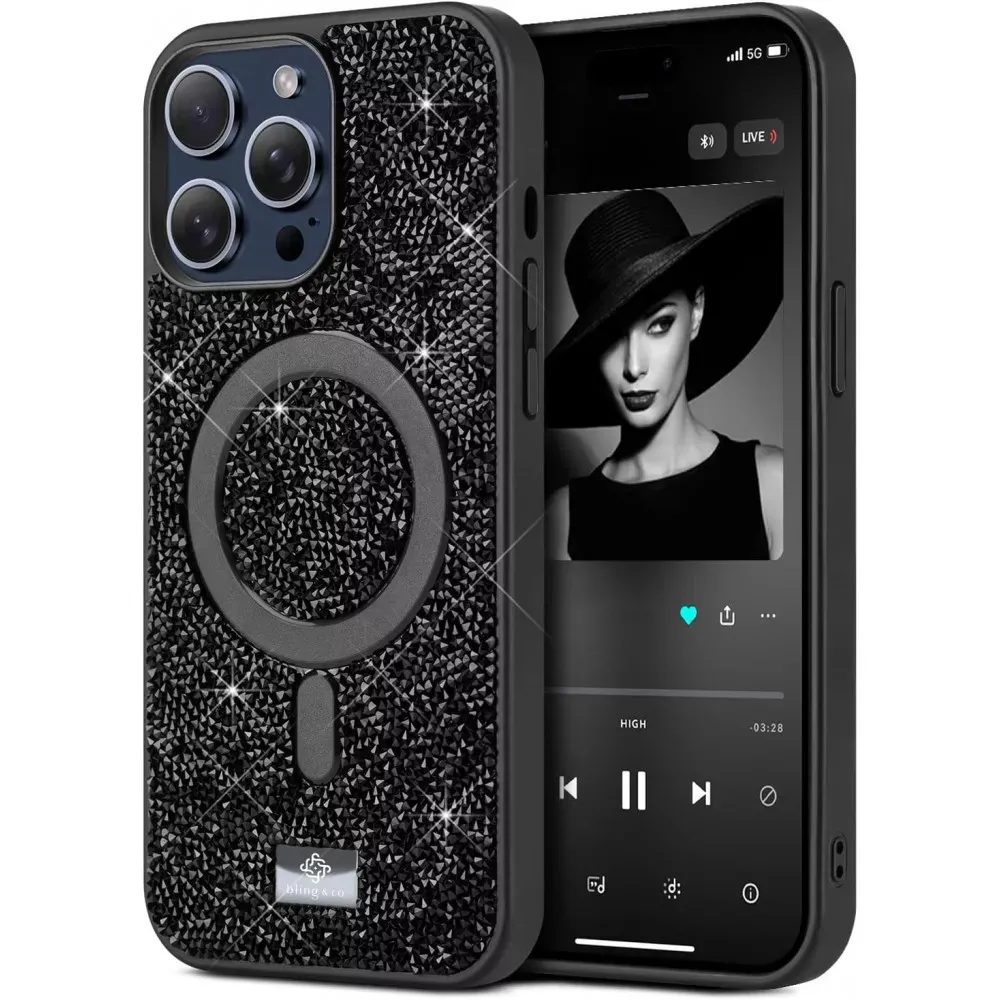 Bling World Rock Case With MagSafe — iPhone 17 Pro — Black — Apple Apple iPhone 17 Pro