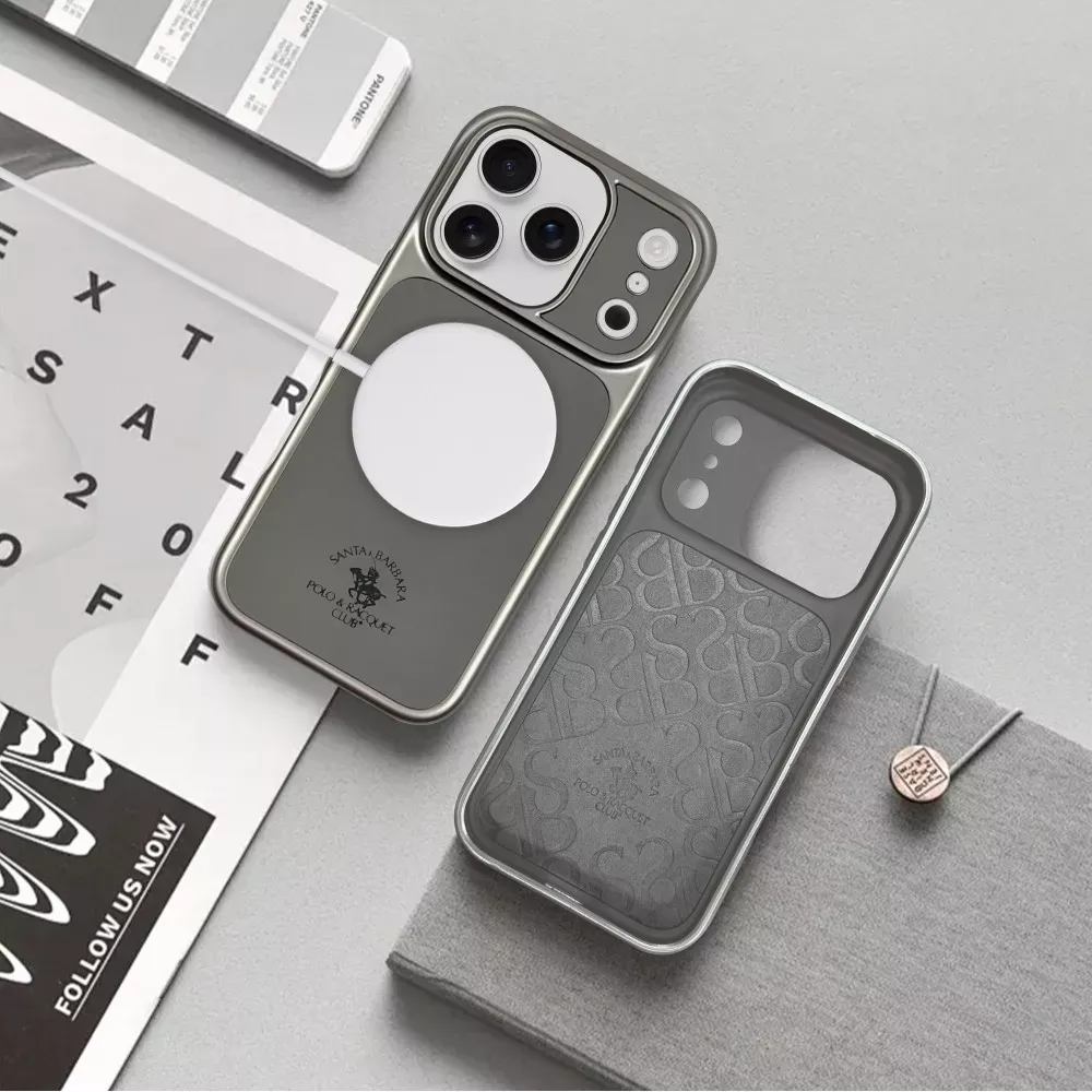 Polo Lucas Leather Case iPhone 17 Pro Max — Grey — фото 5