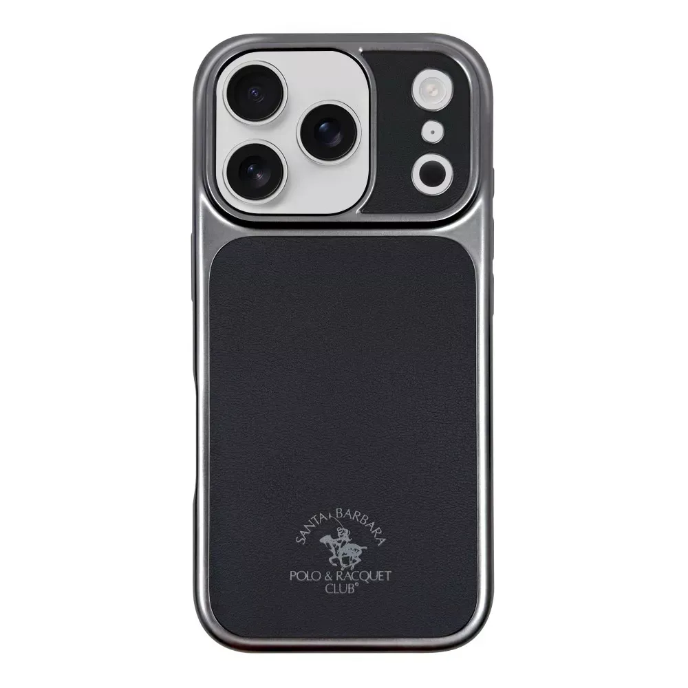 Polo Lucas Leather Case iPhone 17 Pro Max — Silver — Polo Apple iPhone 17 Pro Max