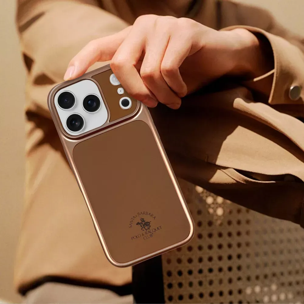 Polo Lucas Leather Case iPhone 17 Pro Max — Silver — фото 5