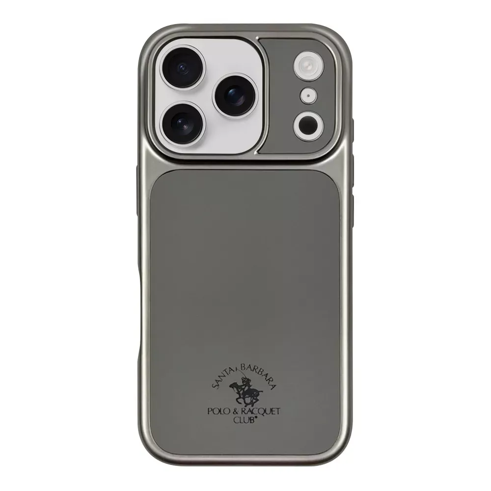 Polo Lucas Leather Case iPhone 17 Pro — Grey — Polo Apple iPhone 17 Pro