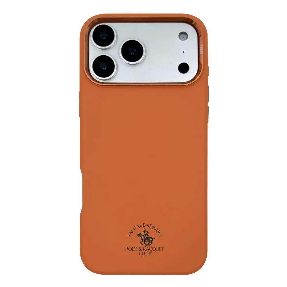 Polo Simon Leather Case with Magsafe iPhone 17 Pro — Orange — Polo Apple iPhone 17 Pro