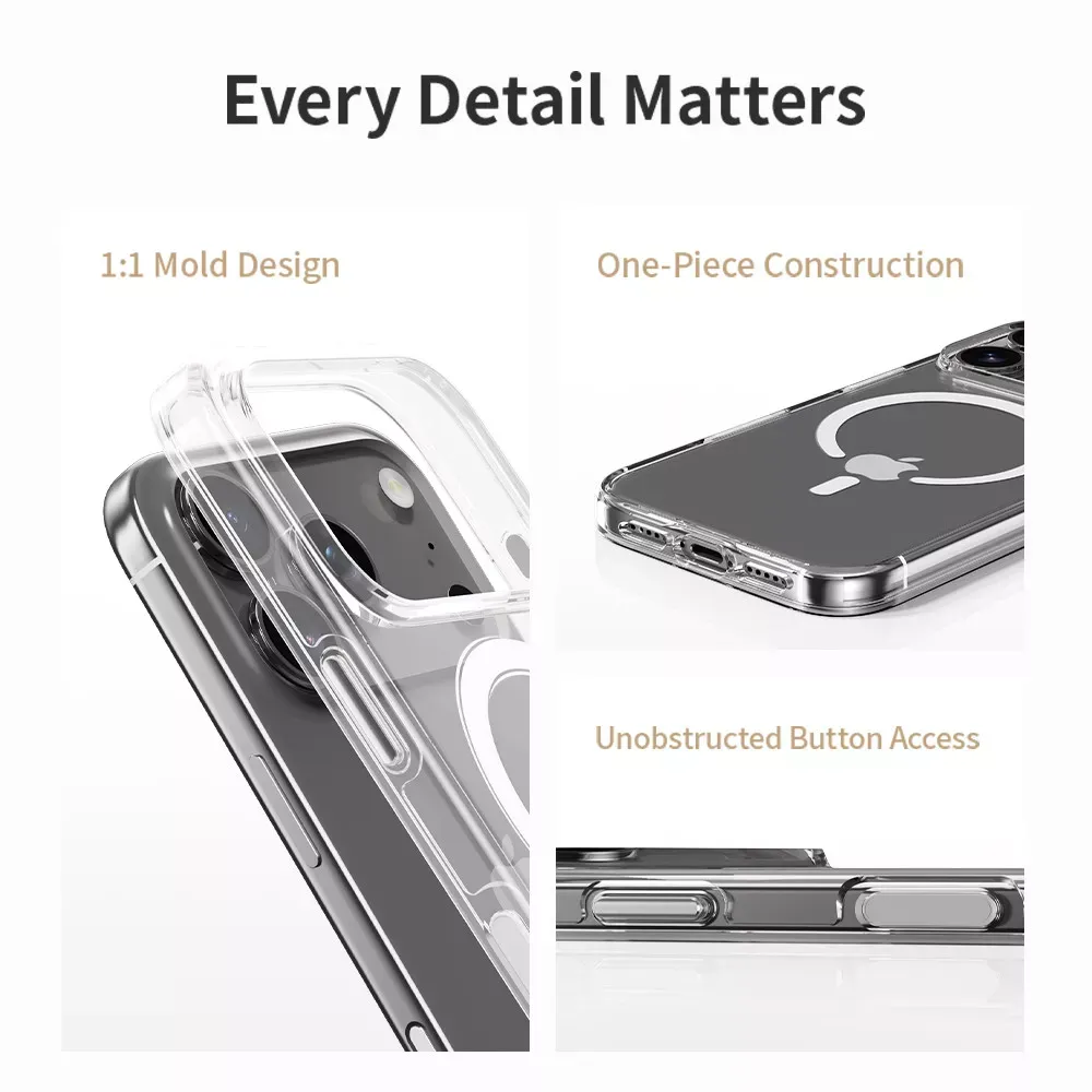 Rock Crystal Shield Series TPU Case with Magsafe iPhone 17 Pro Max — фото 4