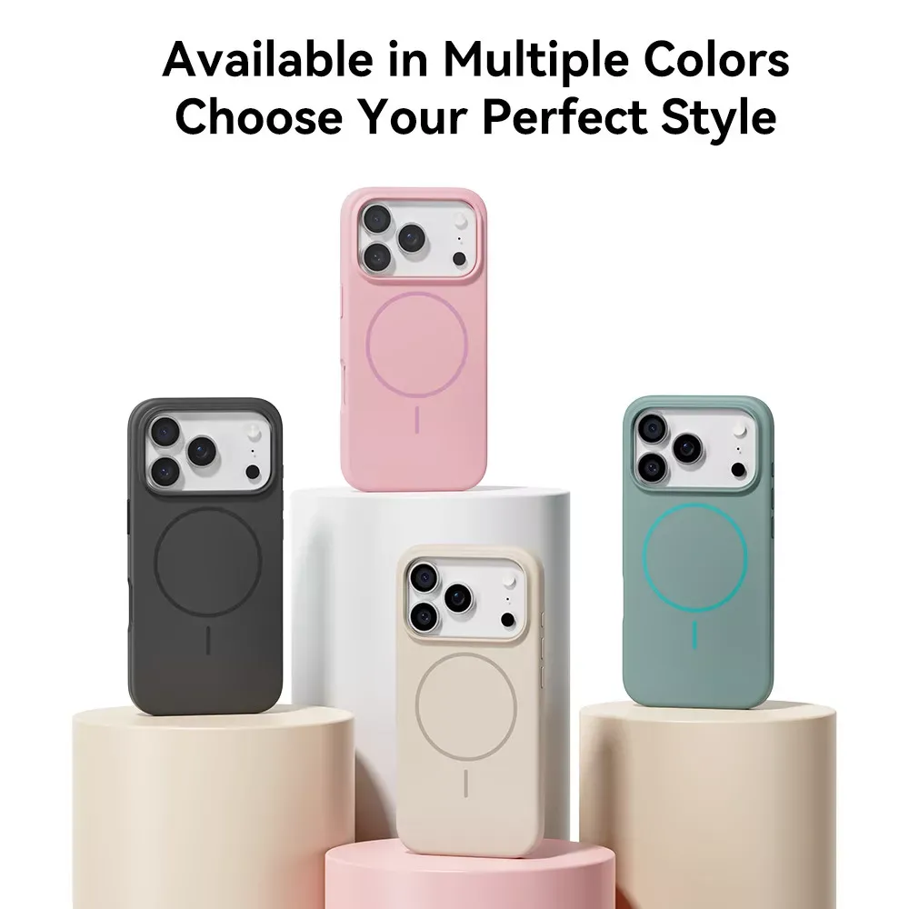 Rock Armor Matte Series TPU Case with Magsafe — iPhone 17 Pro — Pink — фото 9