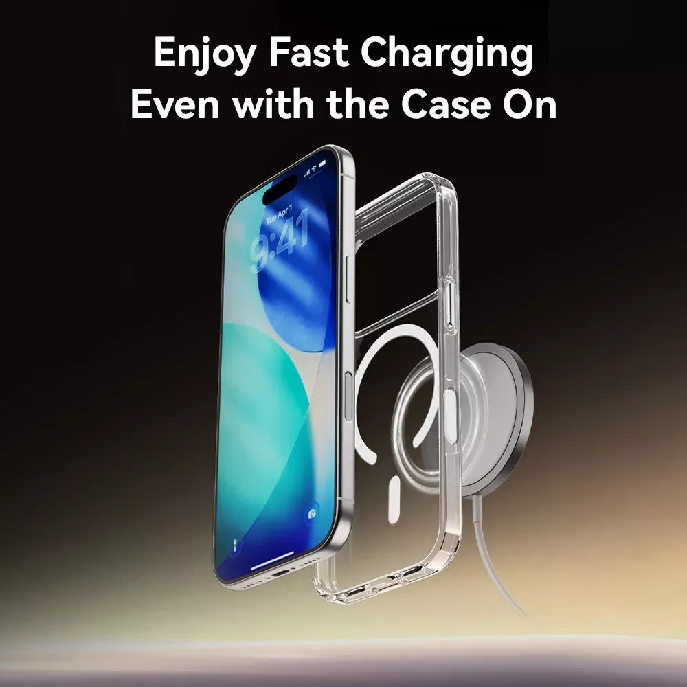 Rock Crystal Shield Series TPU Case with Magsafe iPhone 17 — фото 5