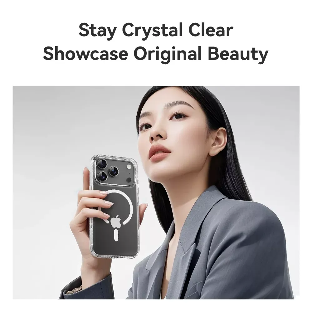 Rock Crystal Shield Series TPU Case with Magsafe iPhone 17 — фото 7