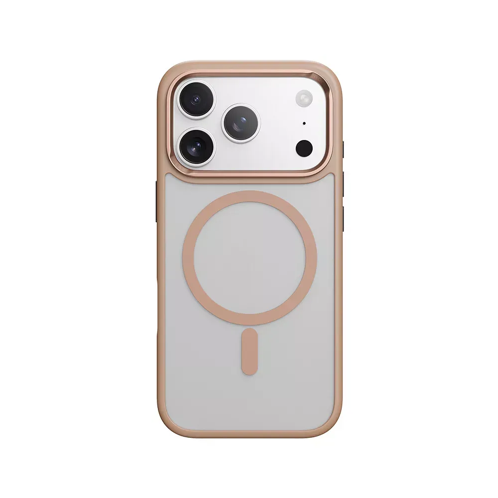 Rock Guard Metal Lens Frame Series TPU Case with Magsafe iPhone 17 Pro — Orange — фото 5