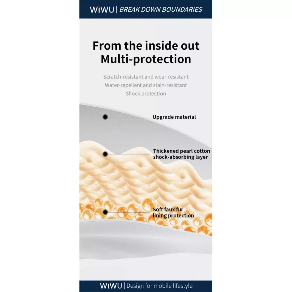 Сумка 14'' WiWU Cozy Classic Case — Gray — фото 4