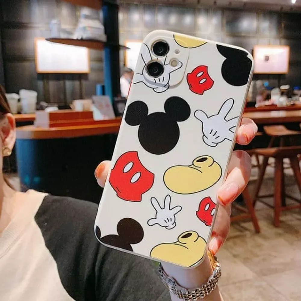 Silicone Cool Cartoon Mouse TPU Case — iPhone 13 Pro 6.1"  — Design 4 — Различные Apple iPhone 13 Pro 6.1"
