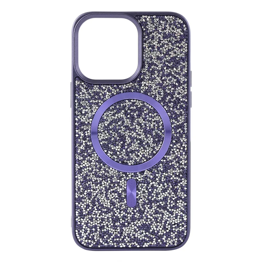 Swarovski Case with MagSafe iPhone 15 Pro Max — Purple — фото 4