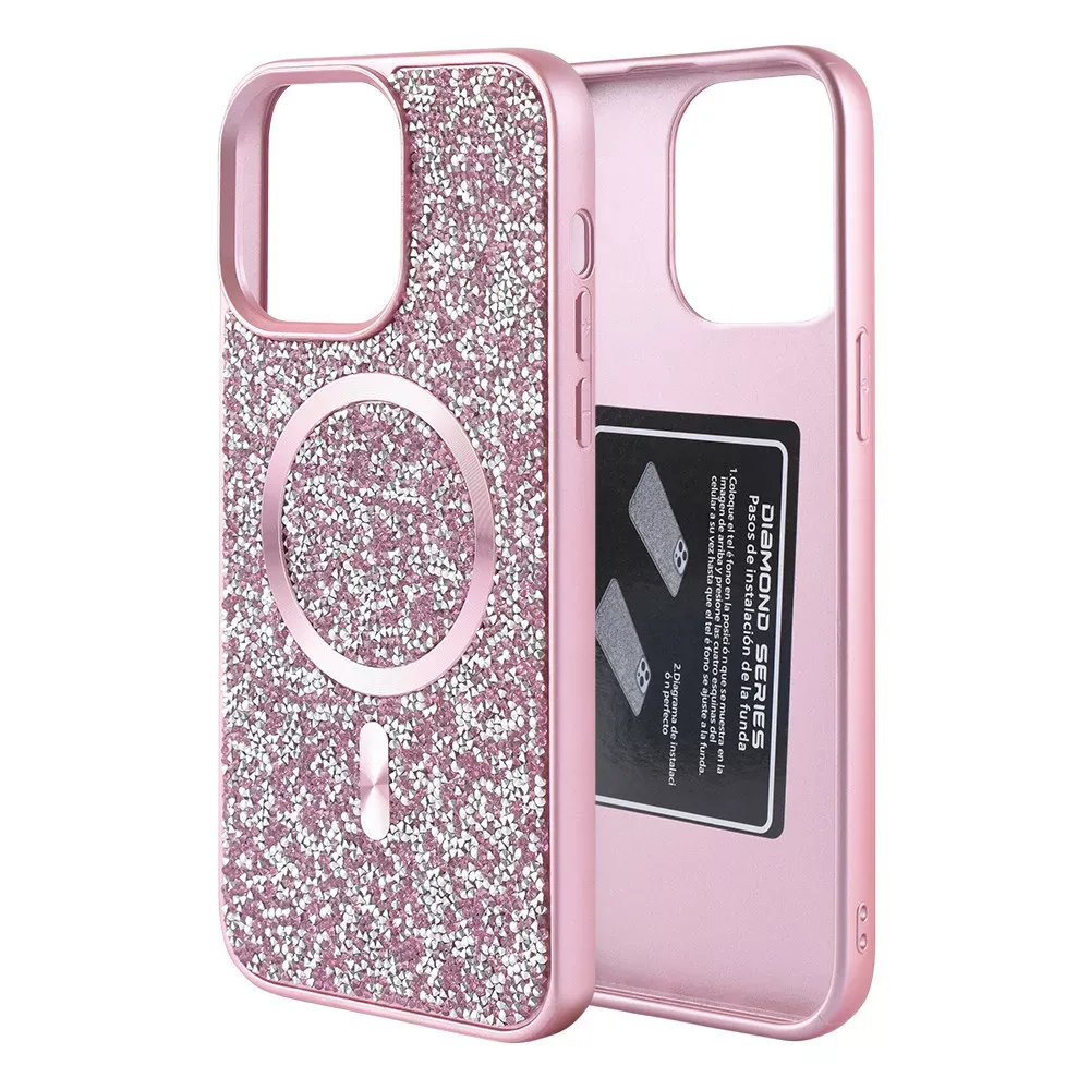 Swarovski Case with MagSafe iPhone 16 Pro — Pink — Apple Apple iPhone 16 Pro
