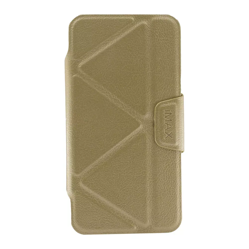 Leather Book Case — Samsung S7(G930) — iMax b — Gold — iMax Samsung S7 (G930)