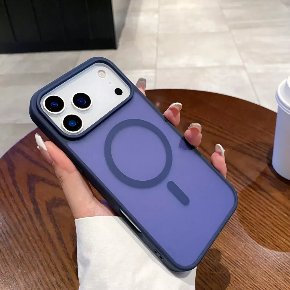 Smoky Case with MagSafe — iPhone 14 Plus ; 15 Plus  — Dark Blue — Apple Apple iPhone 14 Plus 6.7", Apple iPhone 15 Plus