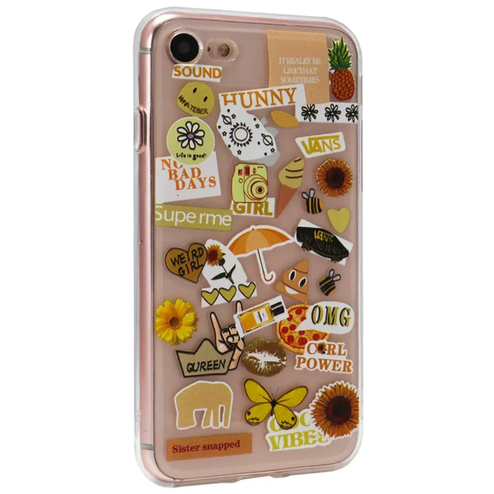 Stickers Series TPU Case — iPhone 7 Plus ; 8 Plus — Design 14 — Различные Apple iPhone 7 Plus, Apple iPhone 8 Plus