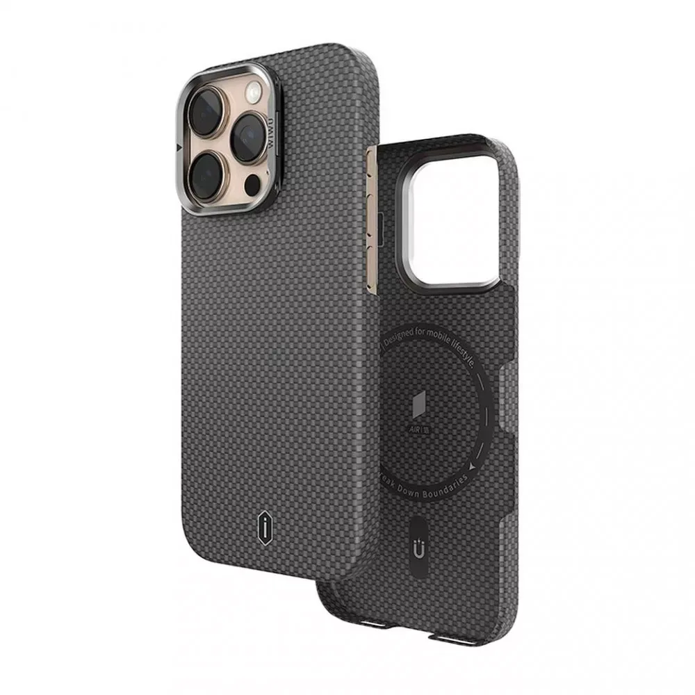 Aramid Armor Case With MagSafe DCC-208 — iPhone 16 Pro Max — Black — Wiwu Apple iPhone 16 Pro Max