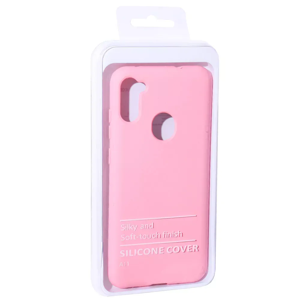 Original Silicone Case Samsung A11 2019 — Pink — фото 4