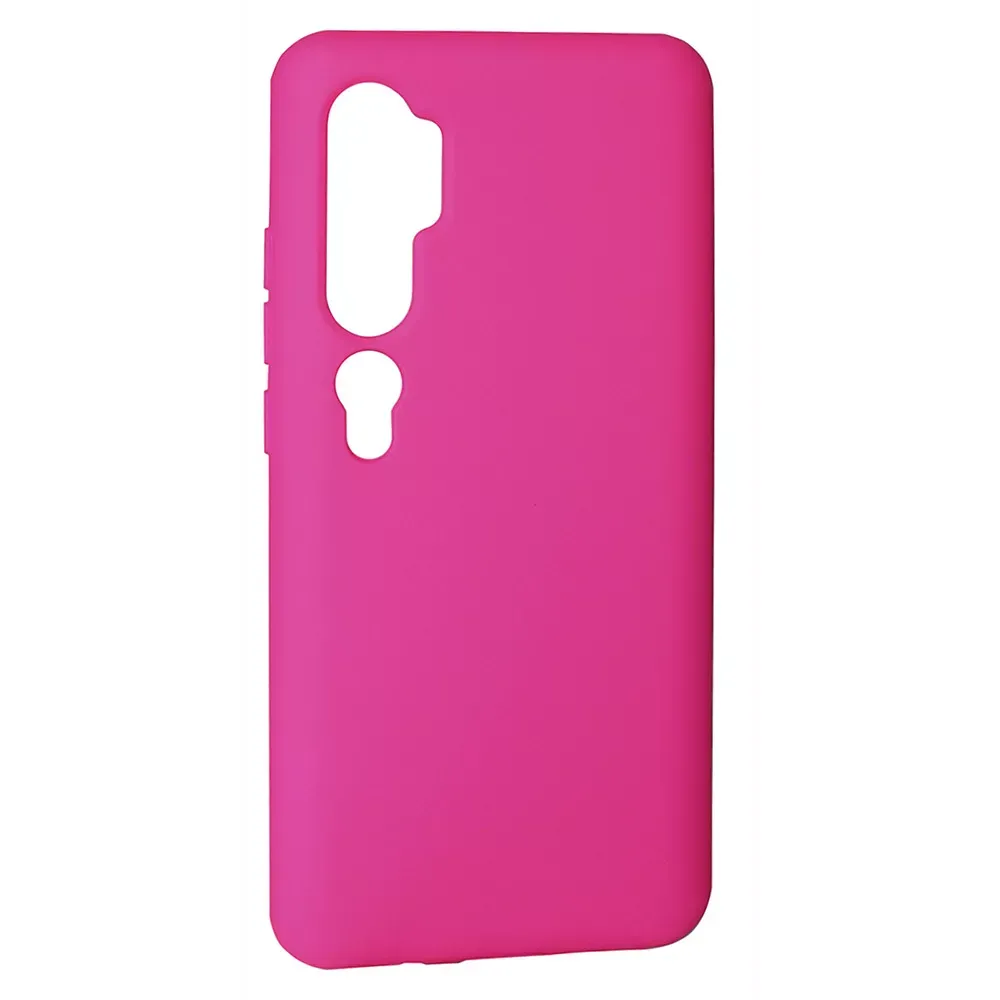 Original Silicone Case — Xiaomi Mi Note 10 — Hot Pink (13) — Я Xiaomi Redmi Note 10