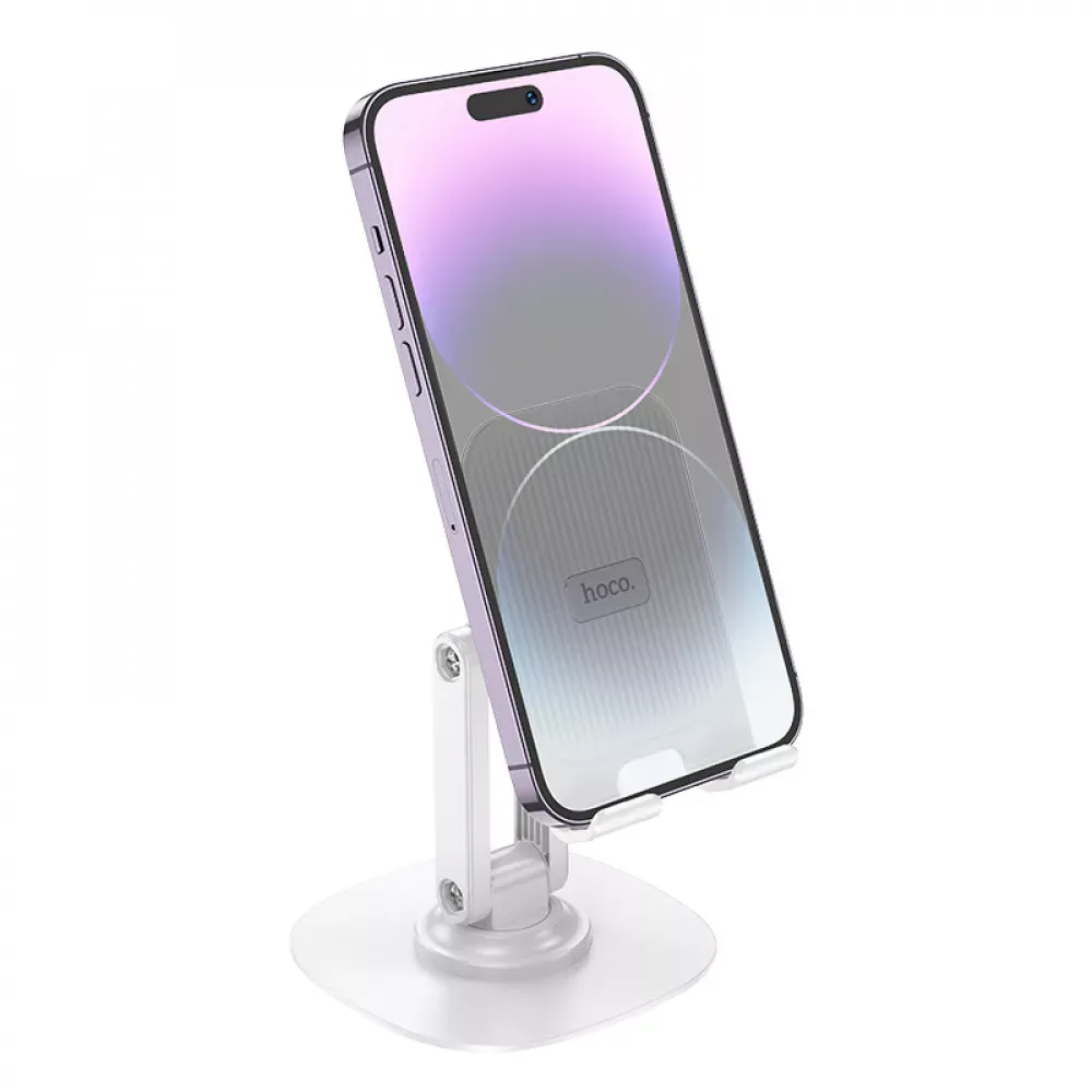 Holder Hoco HD6 Winner dual-axis rotating desktop stand — white