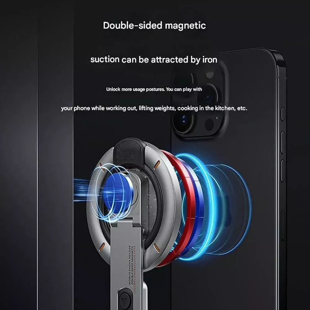 Підставка для телефону Double side Magnetic — Black — фото 3