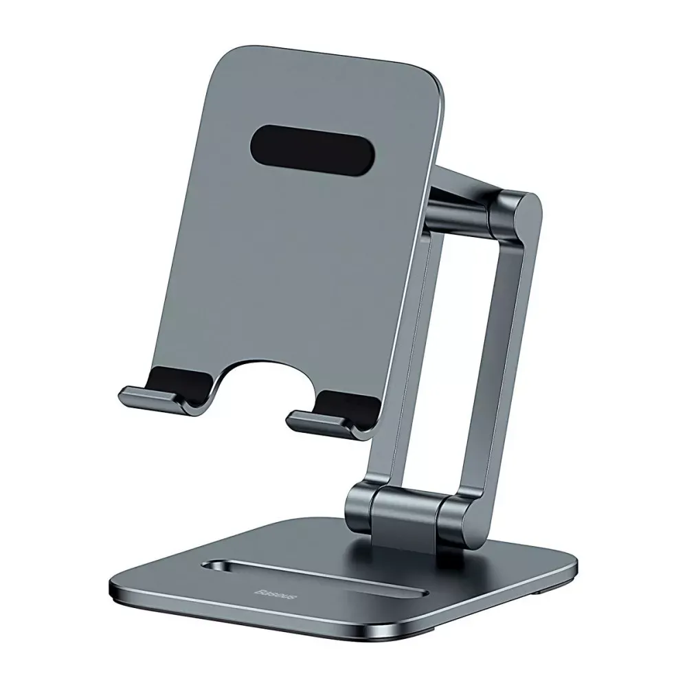 Підставка для телефону та планшета Baseus Desktop Biaxial Foldable Metal Grey