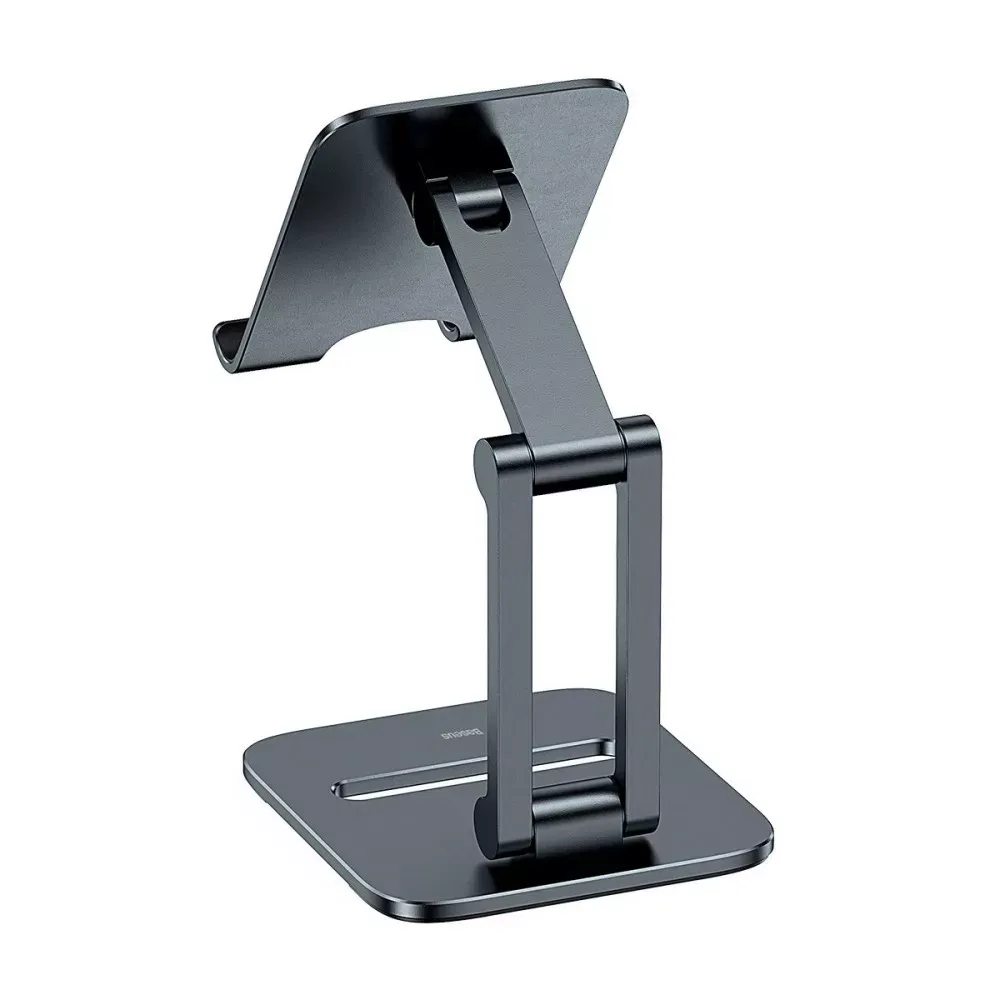 Підставка для телефону та планшета Baseus Desktop Biaxial Foldable Metal Grey — фото 4