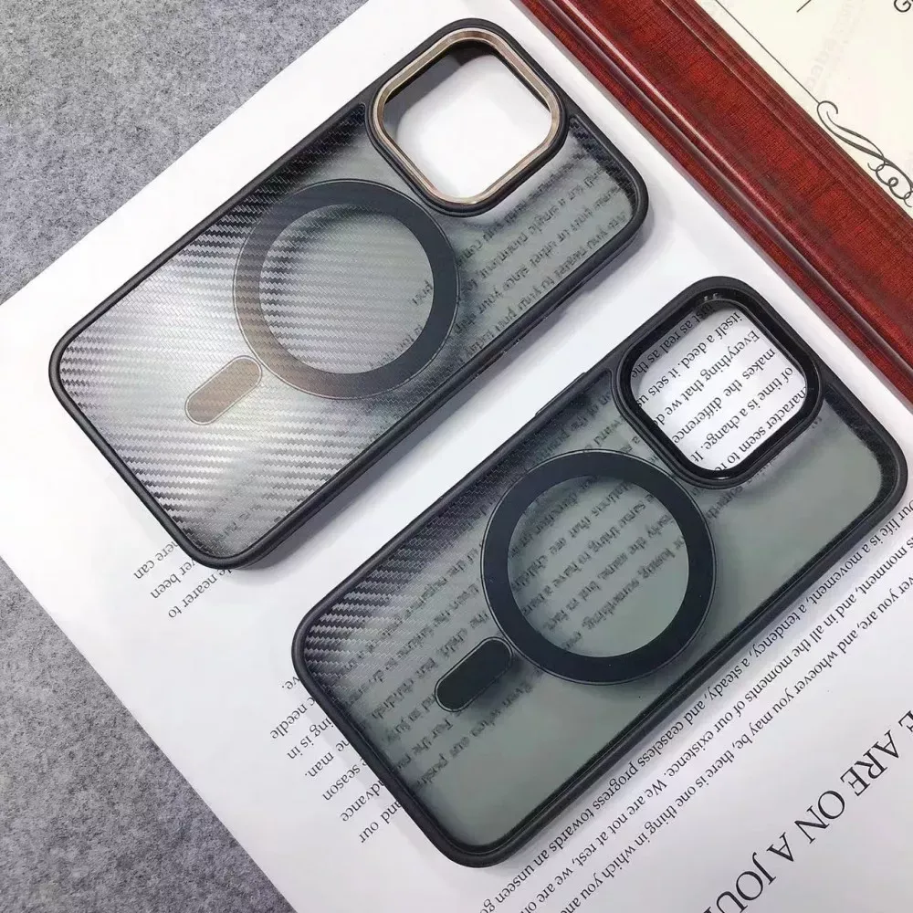 Black Matte Case with MagSafe iPhone 14 Plus — Deep purple - фото 5