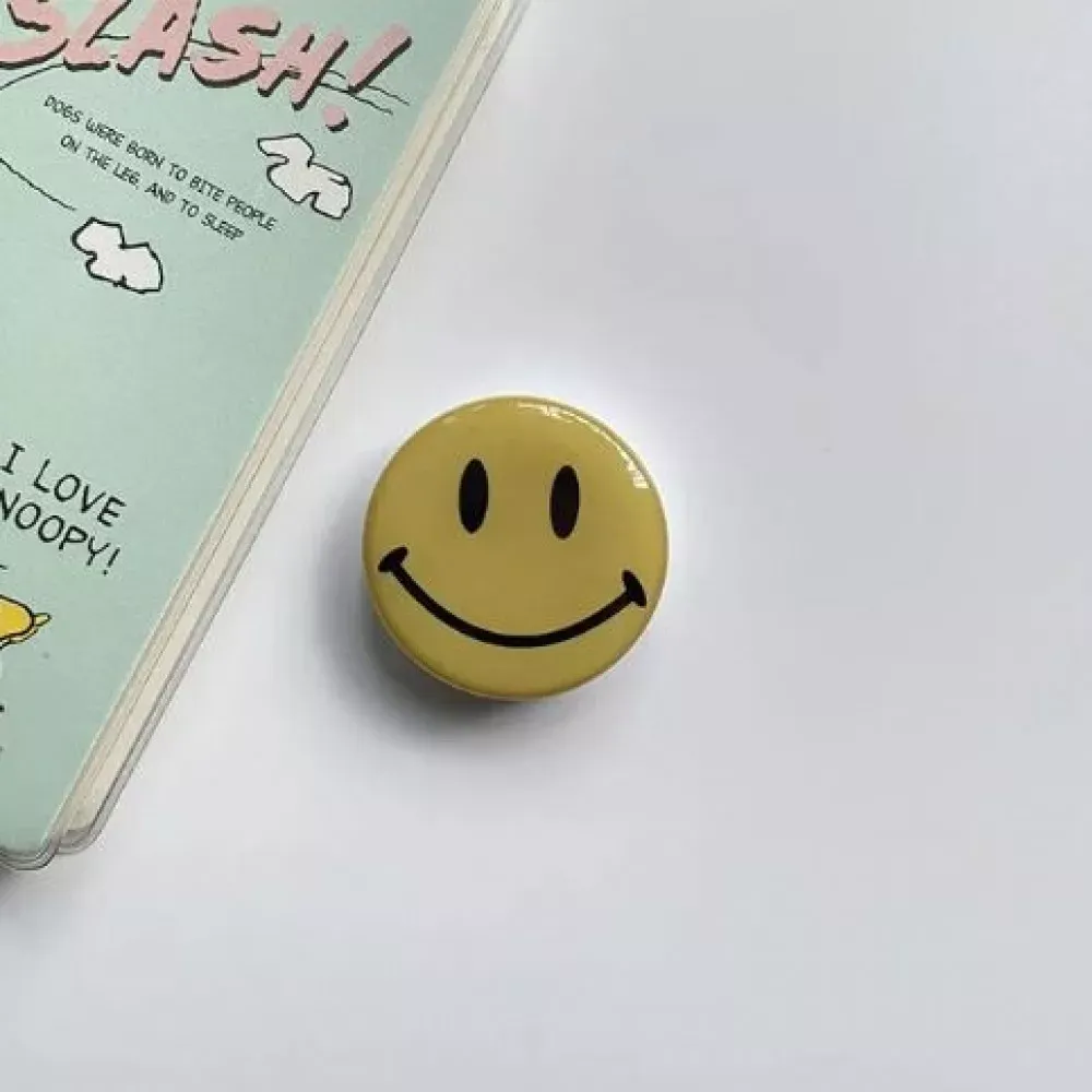 Popsocket Smile — Yellow & White